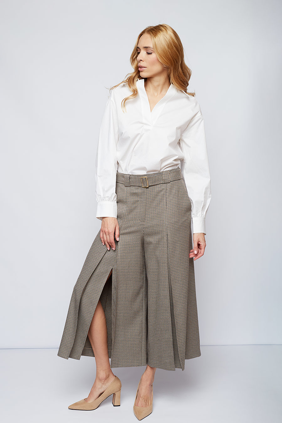 ЛУКБУК ВЕСНА 2026 Модель 2573Spw-beige-houndstooth