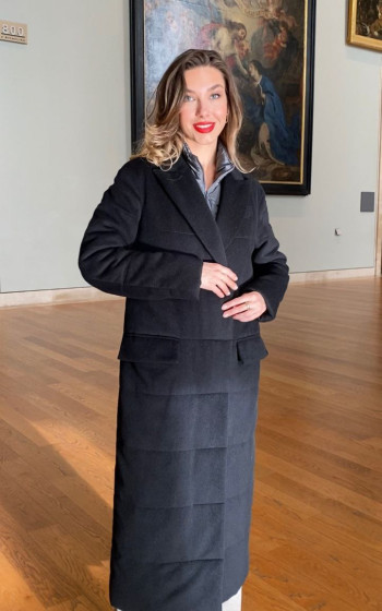 Пухове пальто 332Wf Black