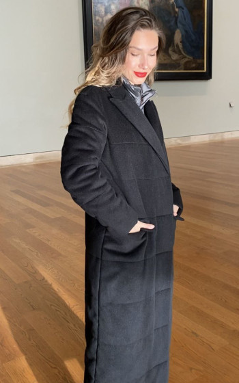 Пухове пальто 332Wf Black