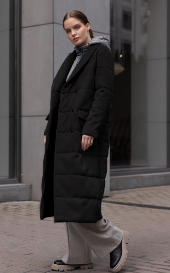 Пухове пальто 332Wf Black