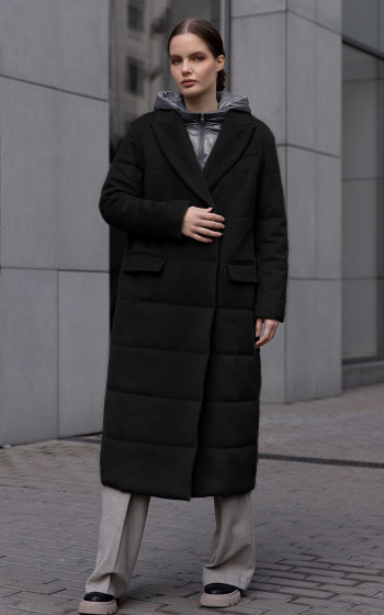 Пухове пальто 332Wf Black