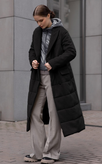 Пухове пальто 332Wf Black