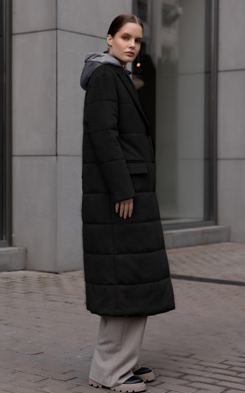 Пухове пальто 332Wf Black