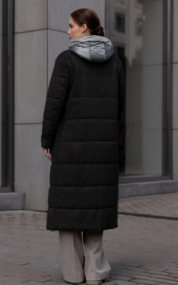 Пухове пальто 332Wf Black