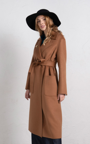 Пальто 8020SHf Brown Camel
