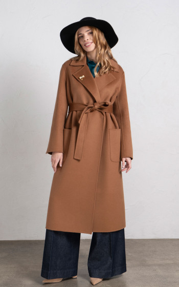 Пальто 8020SHf Brown Camel
