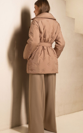Пуховик 3051WT Brown Camel