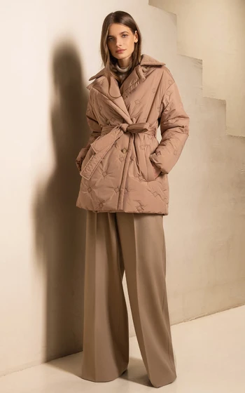 Пуховик 3051WT Brown Camel