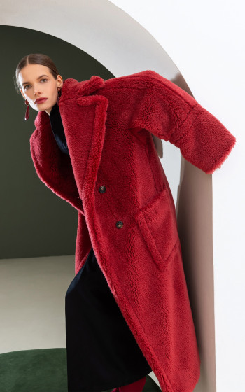 Хутряне пальто 8019WFc Lava Red