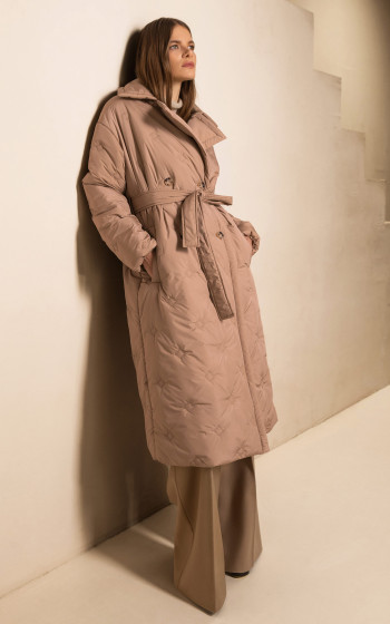 Пуховик 3052WT Brown Camel