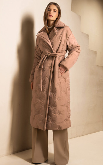Пуховик 3052WT Brown Camel