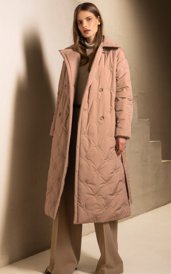 Пуховик 3052WT Brown Camel
