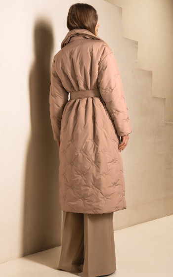 Пуховик 3052WT Brown Camel