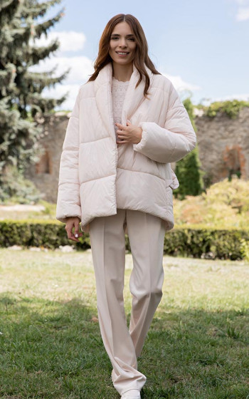 Пуховик 409W Cream Pink