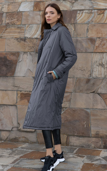 Пуховик 407S Grey Shark