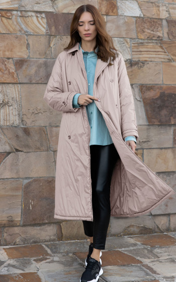 Пуховик 407S Cream Pink