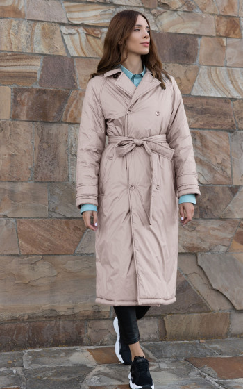 Пуховик 407S Cream Pink