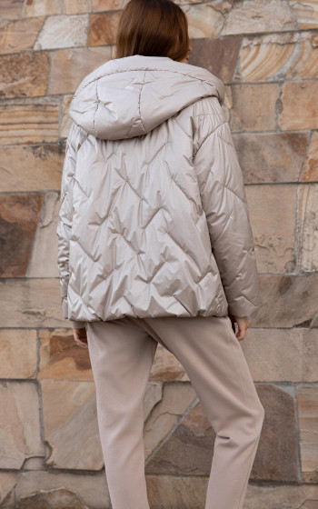 Пуховик 346S Beige