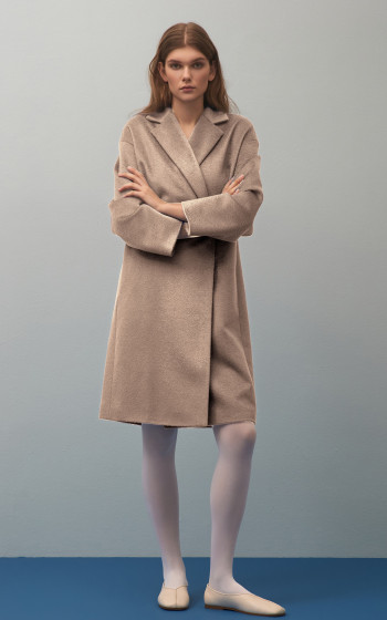 Пальто 7091Sf Beige Melange