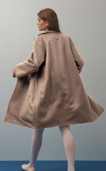 Пальто 7091Sf Beige Melange