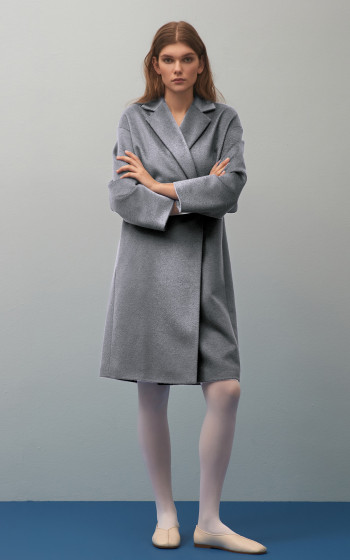 Пальто 7091Sf Grey Melange
