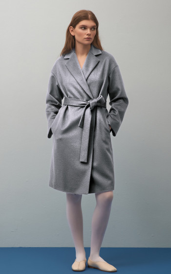 Пальто 7091Sf Grey Melange