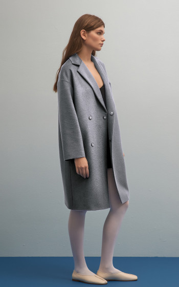 Пальто 7091Sf Grey Melange