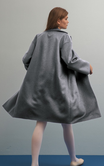 Пальто 7091Sf Grey Melange