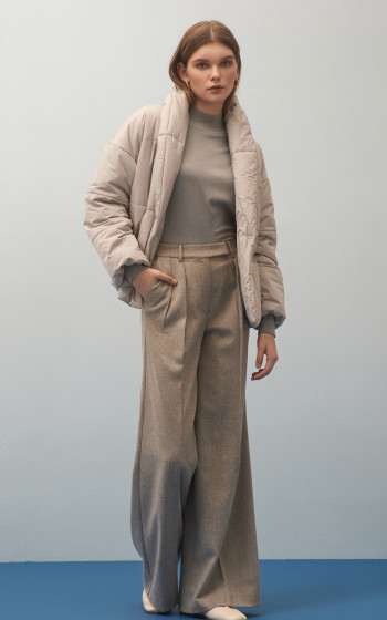 Пуховик 4011S Warm Grey