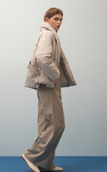 Пуховик 4011S Warm Grey