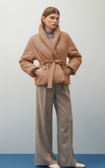 Пуховик 4011S Brown Camel