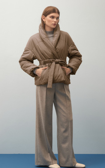 Пуховик 4011S Warm Taupe