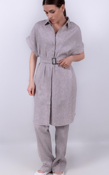 Сукня-сорочка 1093Ln Grey Melange