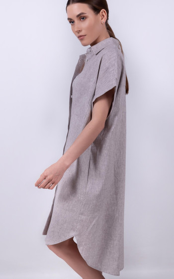 Сукня-сорочка 1093Ln Grey Melange