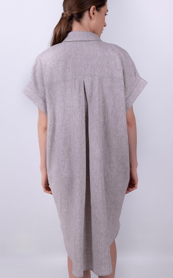 Сукня-сорочка 1093Ln Grey Melange
