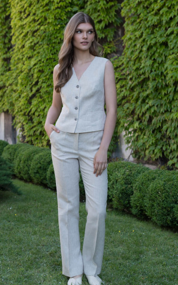 Брюки 1099Ln Beige Melange