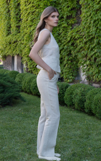 Брюки 1099Ln Beige Melange