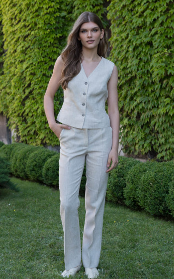 Брюки 1099Ln Beige Melange