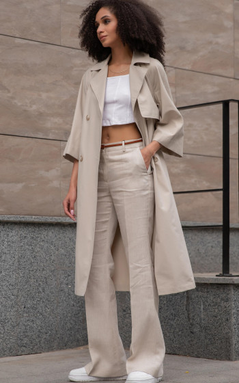 Брюки 1091Ln Beige Melange